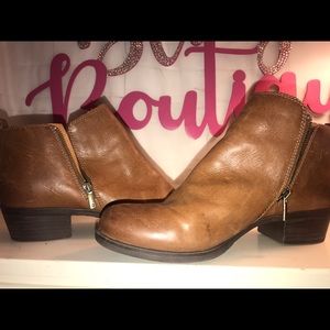Lucky Brand brown ankle boots women’s size 12W